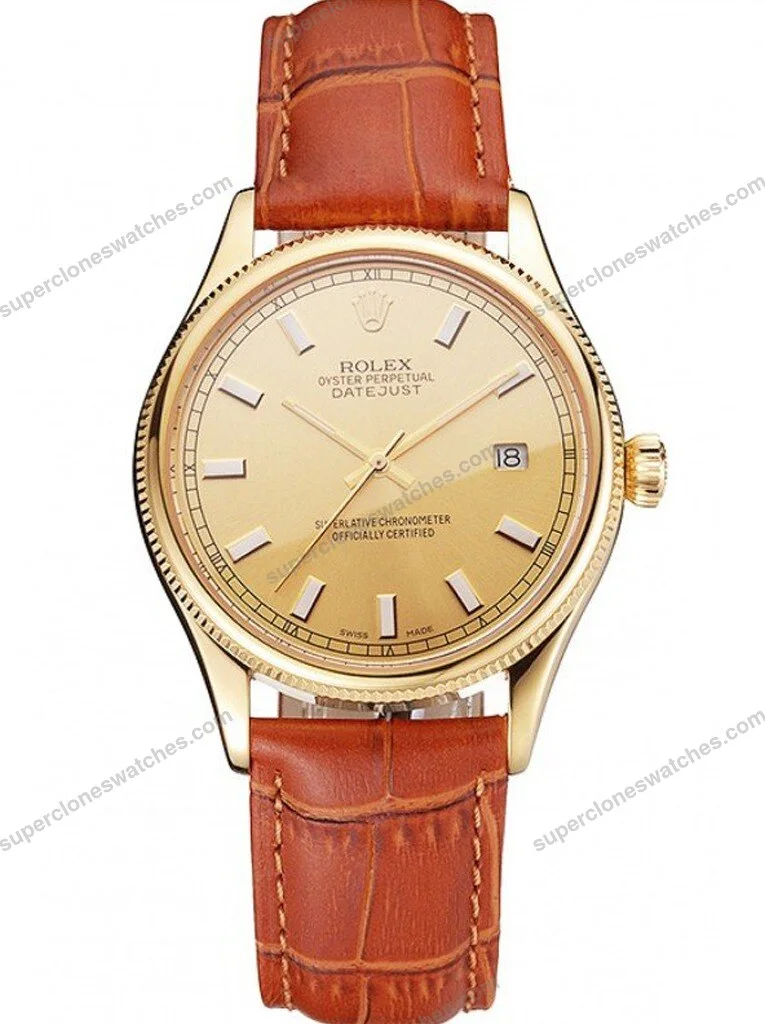 Super-Clone-Rolex-Datejust-Gold-Dial-REP016818-38-mm-1