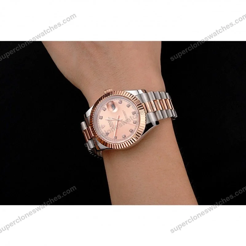 Super-Clone-Rolex-Datejust-Rose-Gold-Dial-REP016816-41-mm-10