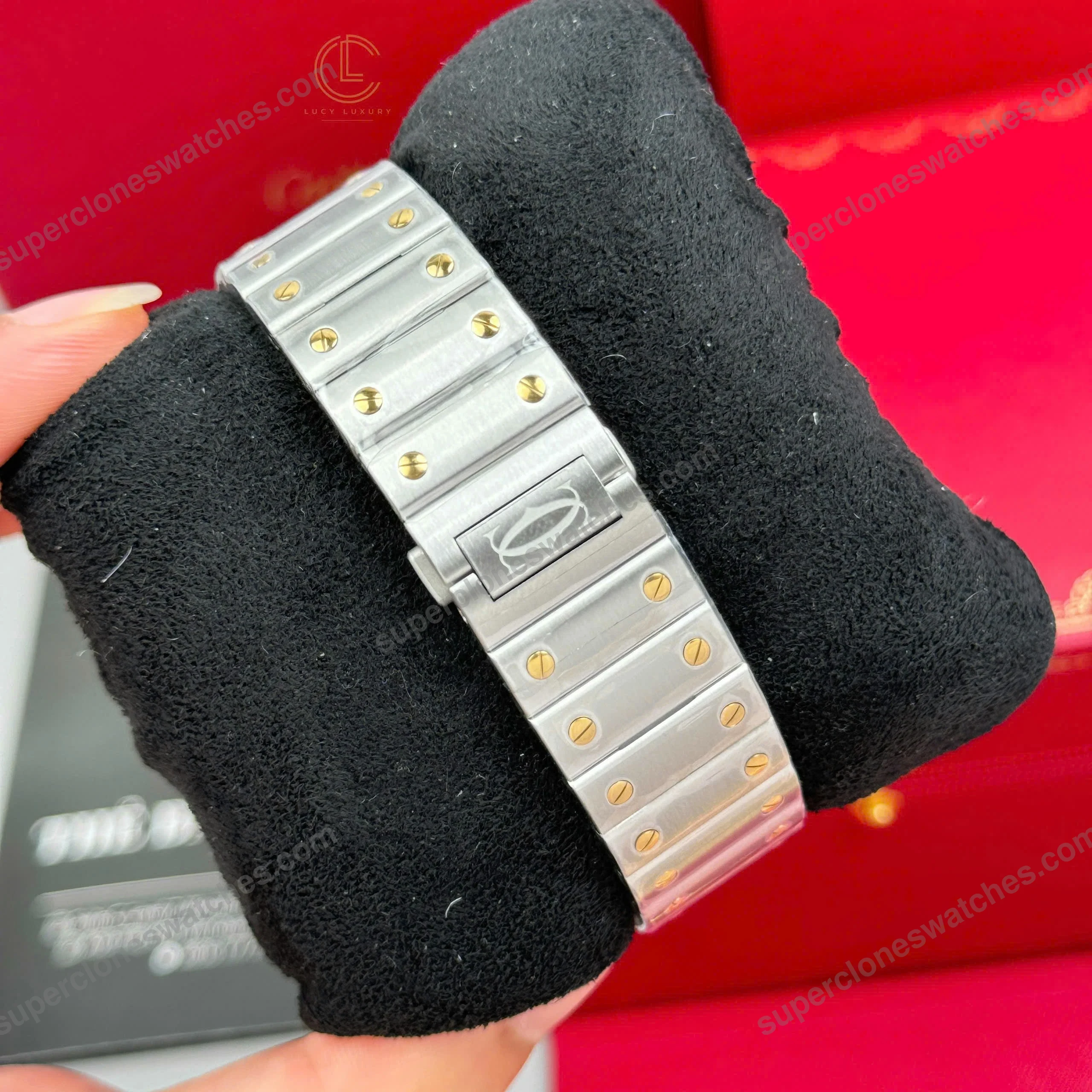 Super-Clone-Cartier-Santos-De-Cartier-CRW2SA0030-Demi-Yellow-Gold-7