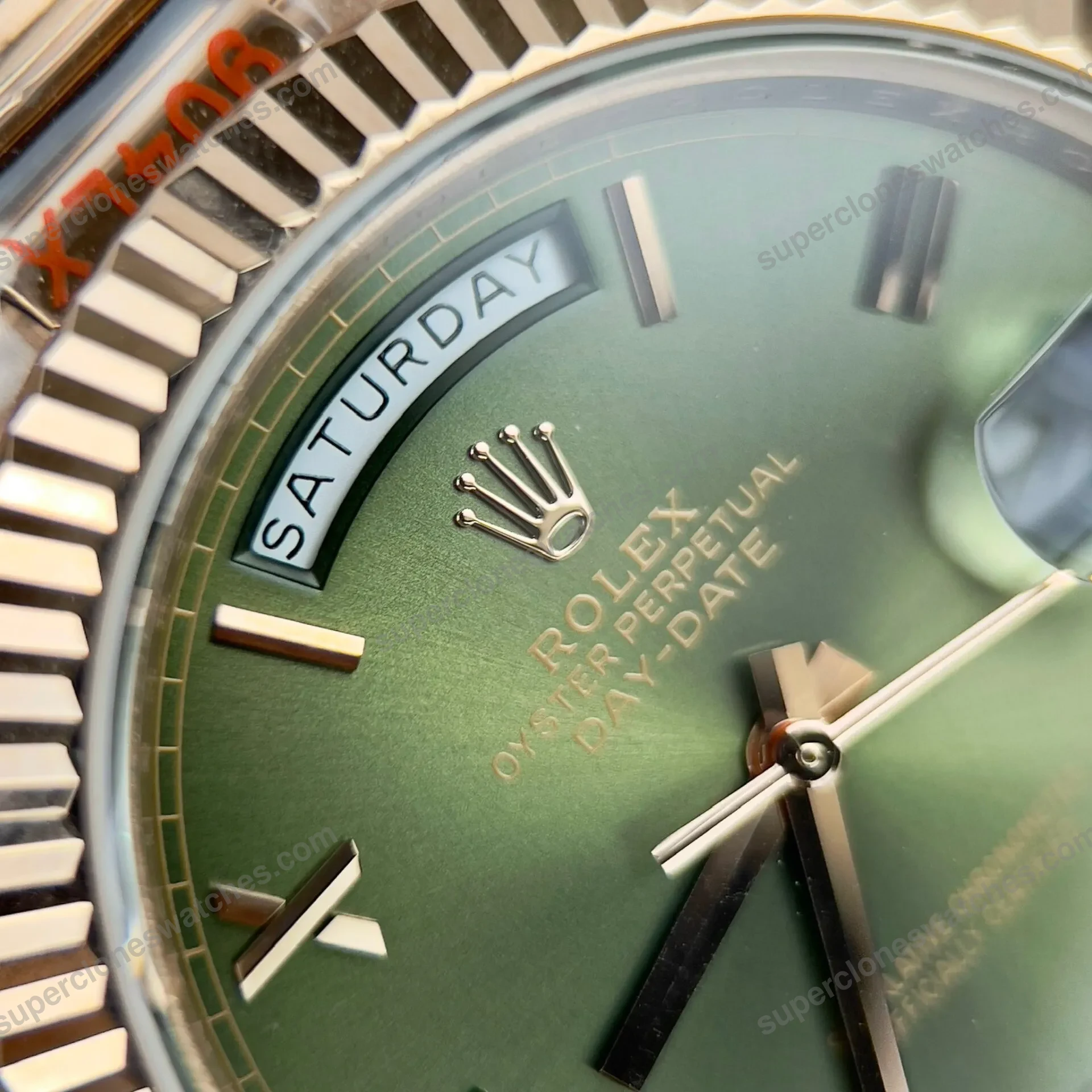 Super-Clone-Rolex-Day-Date-Olive-Green-Dial-228235-0025-40-mm-5