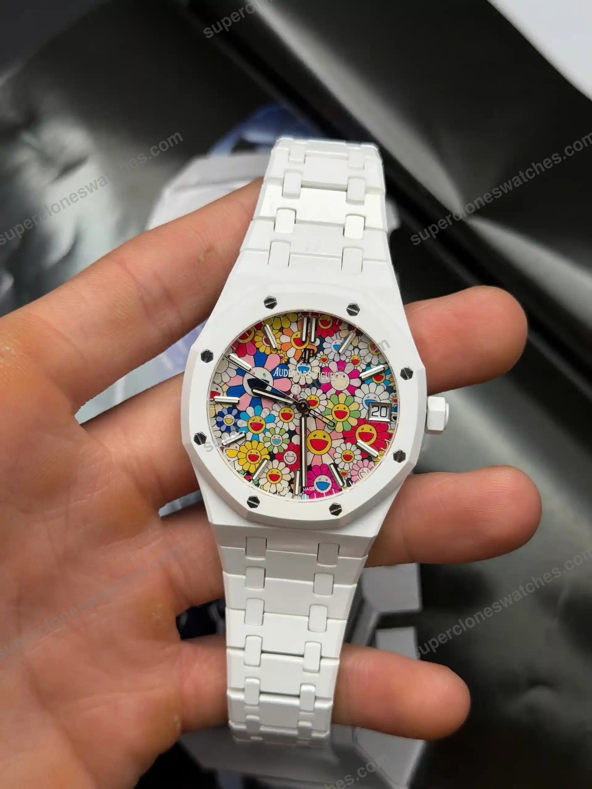 Super-Clone-Audemars-Piguet-15500-Sunflower-Ceramic-8211-2