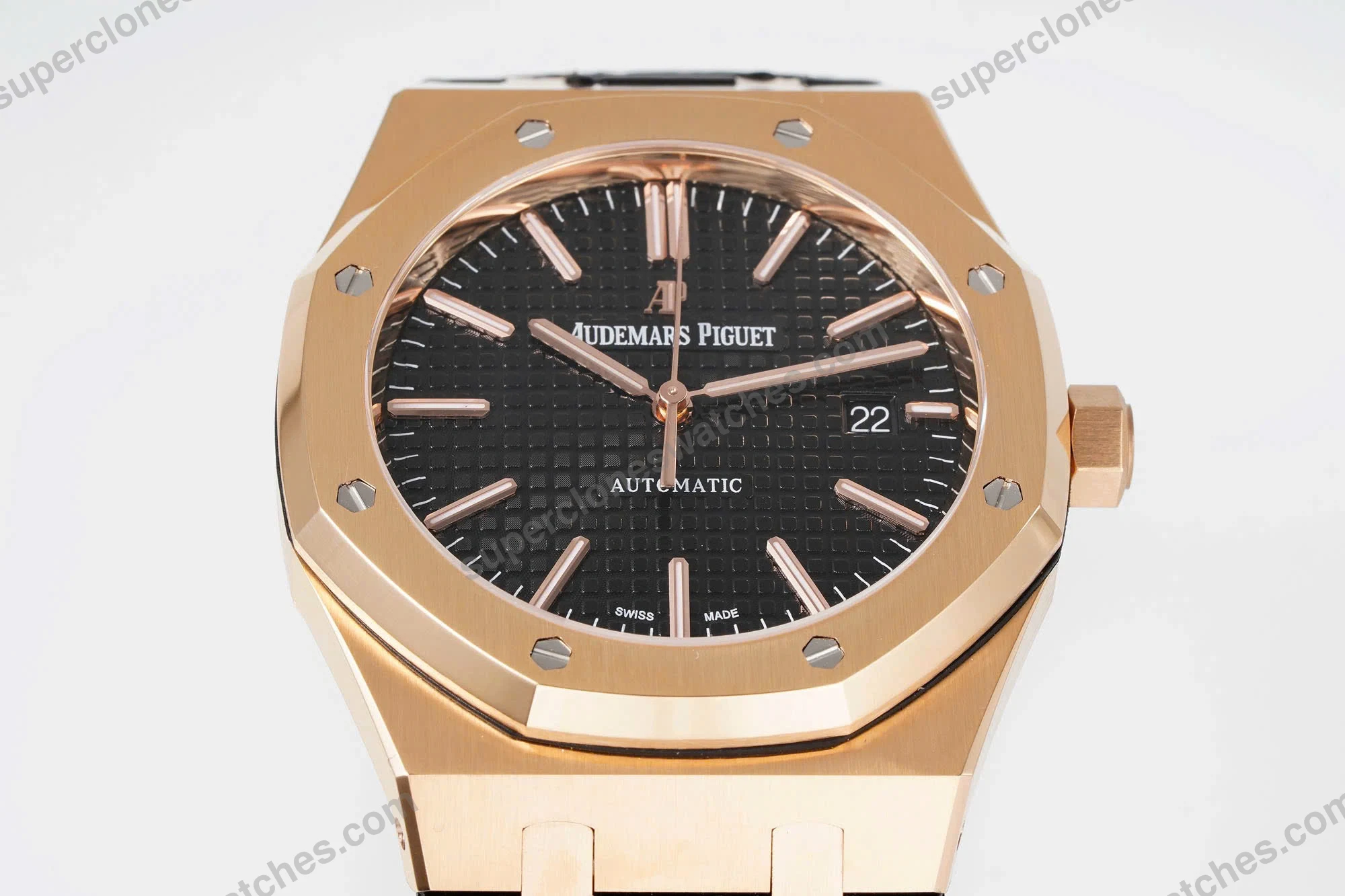 Super-Clone-Audemars-Piguet-Royal-Oak-Selfwinding-15400OR-41mm-Rose-Gold-Steel-5