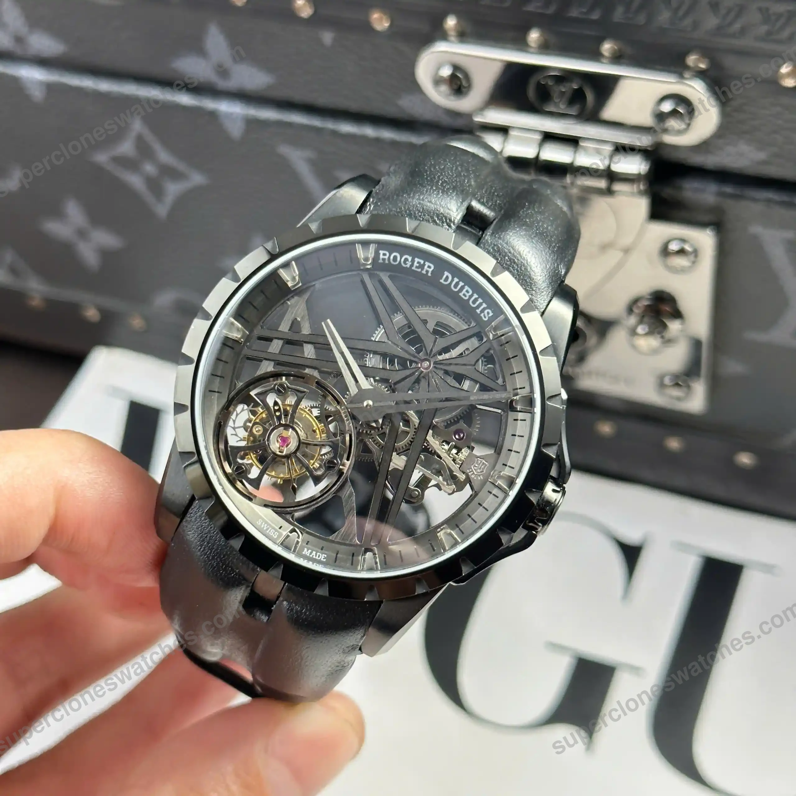 Super-Clone-Roger-Dubuis-Excalibur-Grey-Dlc-Titanium-RDDBEX0889-42mm-8211-3