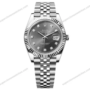 Super-Clone-Rolex-Datejust-Slate-Diamond-Dial-126334-0006-41-mm-1