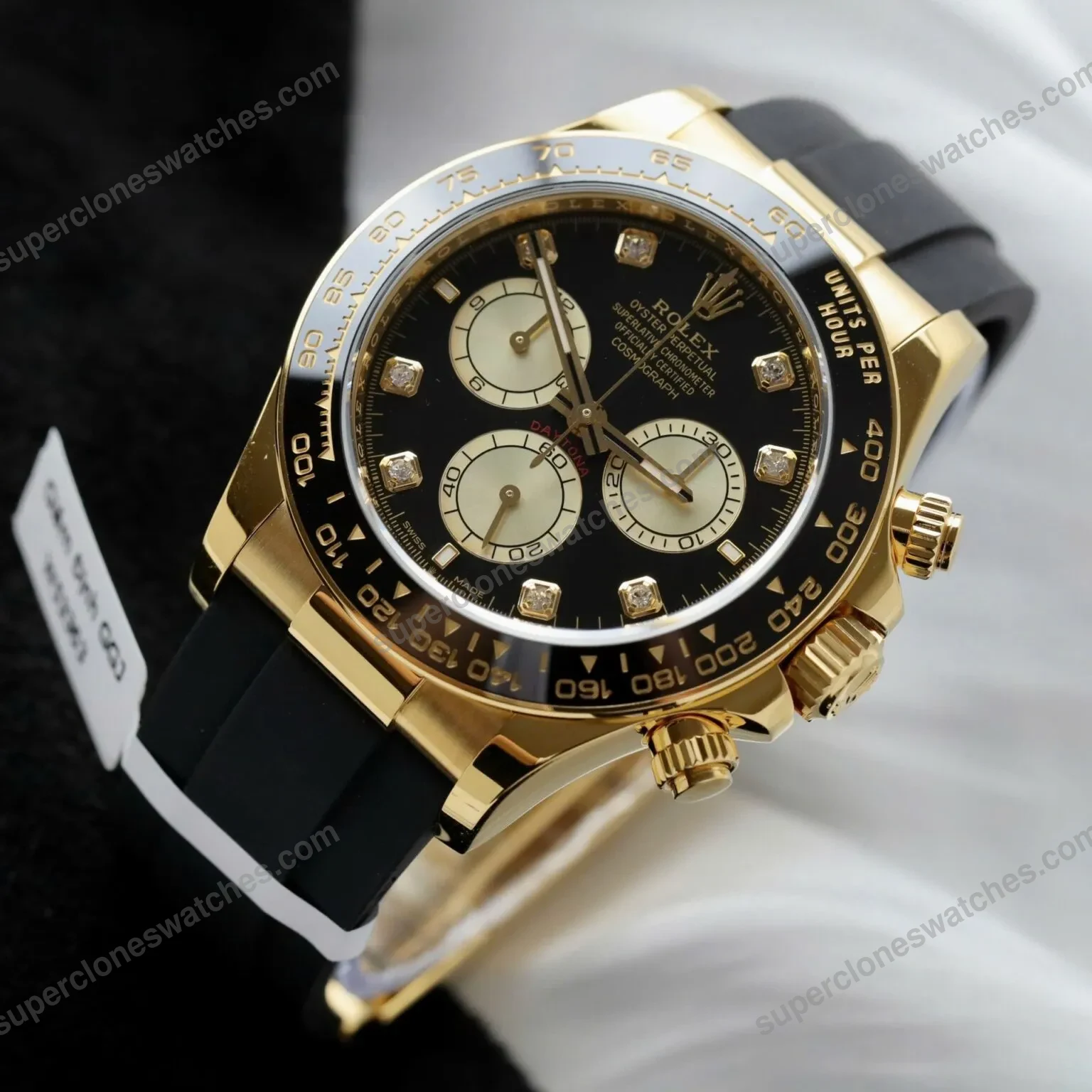 Super-Clone-Rolex-Daytona-Black-Dial-Yellow-Gold-126518LN-3