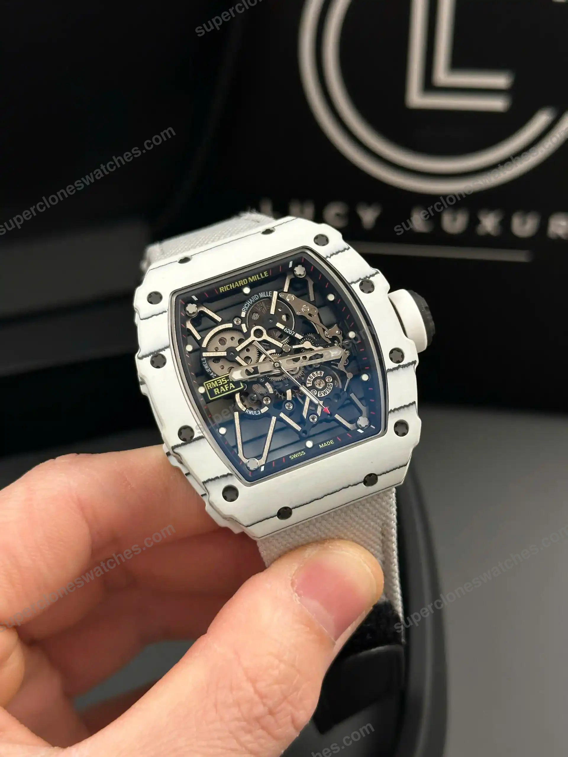 Super-Clone-Richard-Mille-RM-35-01-RICHARD-MILLE-Rafa-White-Cacbon-NTPT-42mm-4