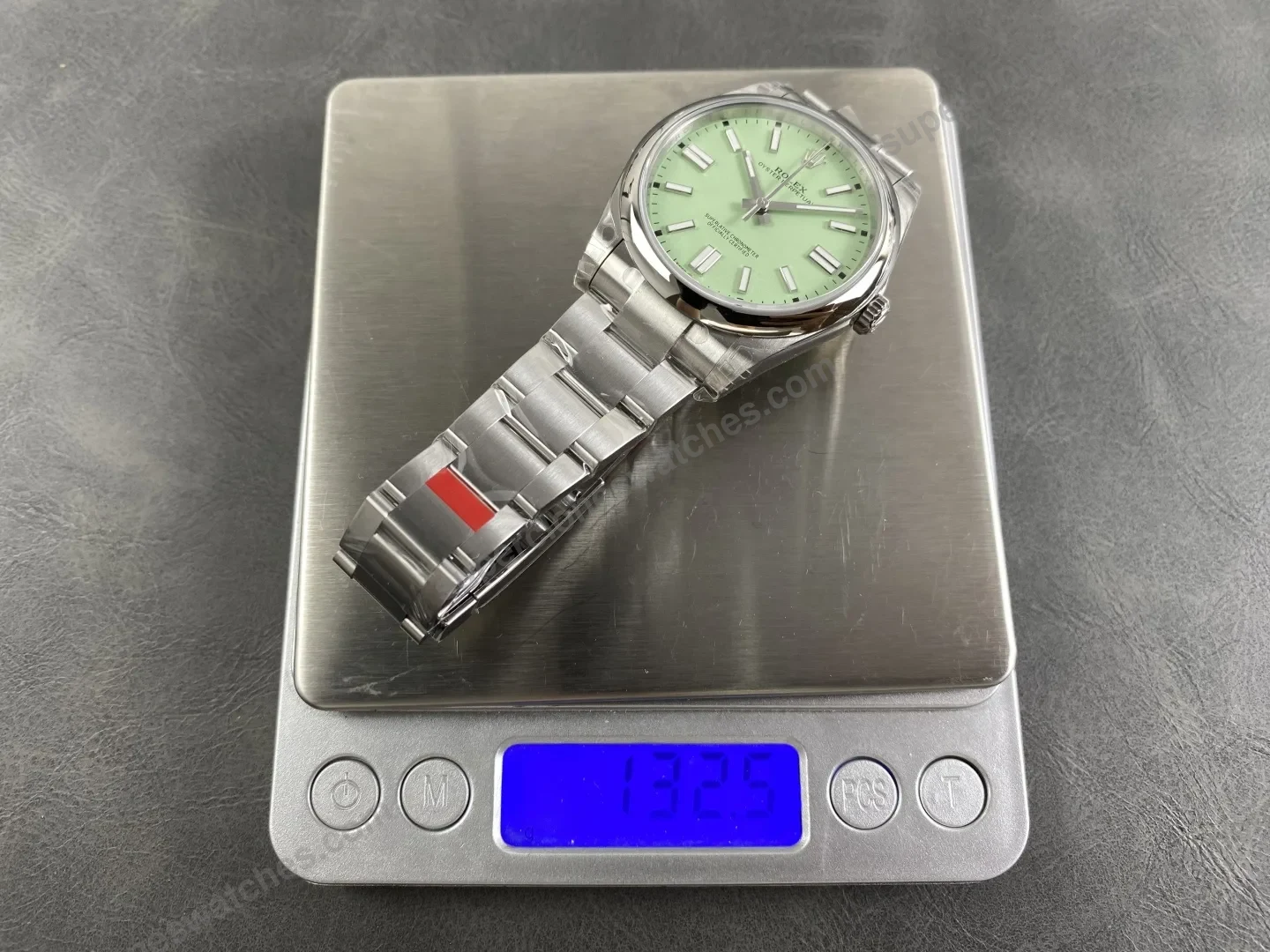 super-clone-rolex-oyster-perpetual-277200-pistachio-dial-view-11