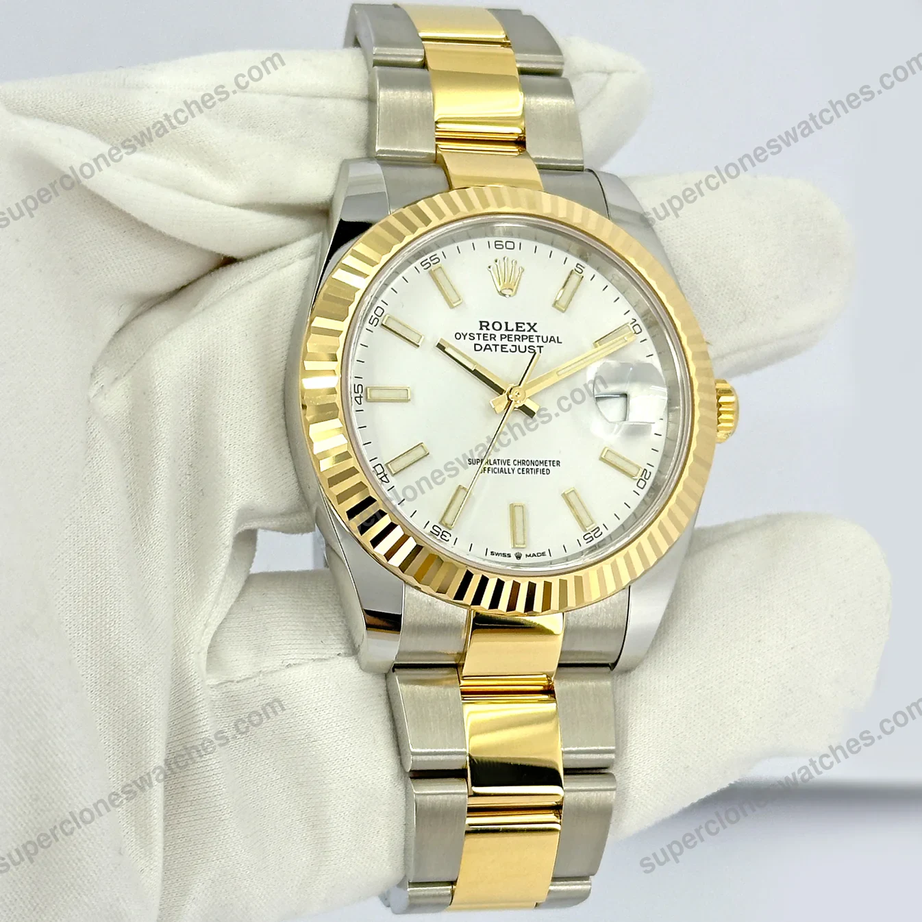 Super-Clone-Rolex-Datejust-White-Dial-126333-0015-41-mm-2