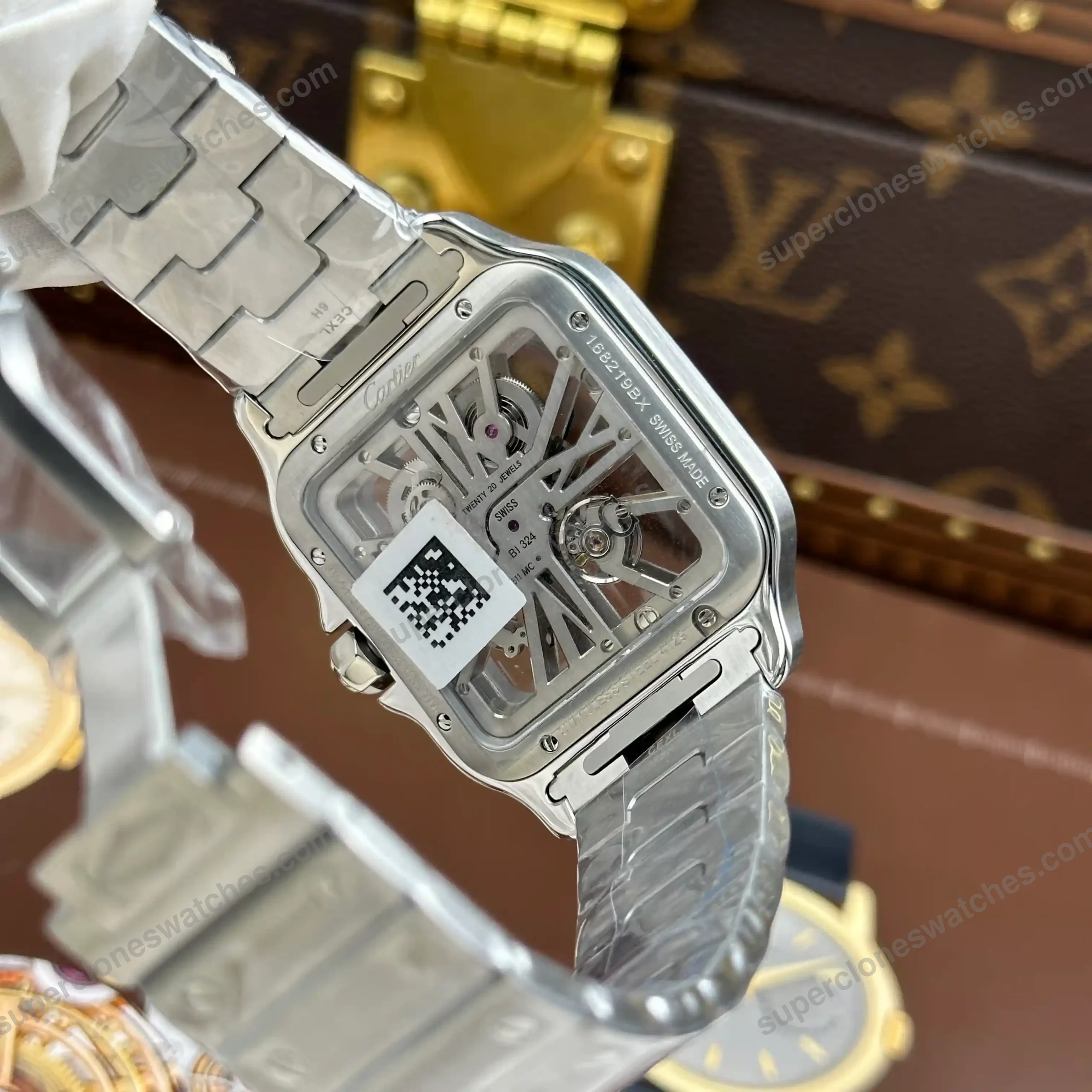 Super-Clone-Cartier-Santos-Large-Skeleton-WHSA0015-39mm-7