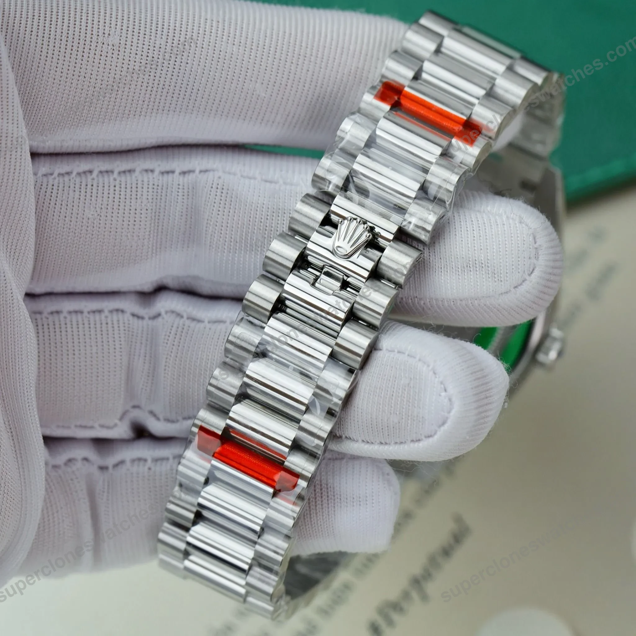 Super-Clone-Rolex-Day-Date-Bright-Black-Diamond-Dial-228396tbr-0012-40-mm-5