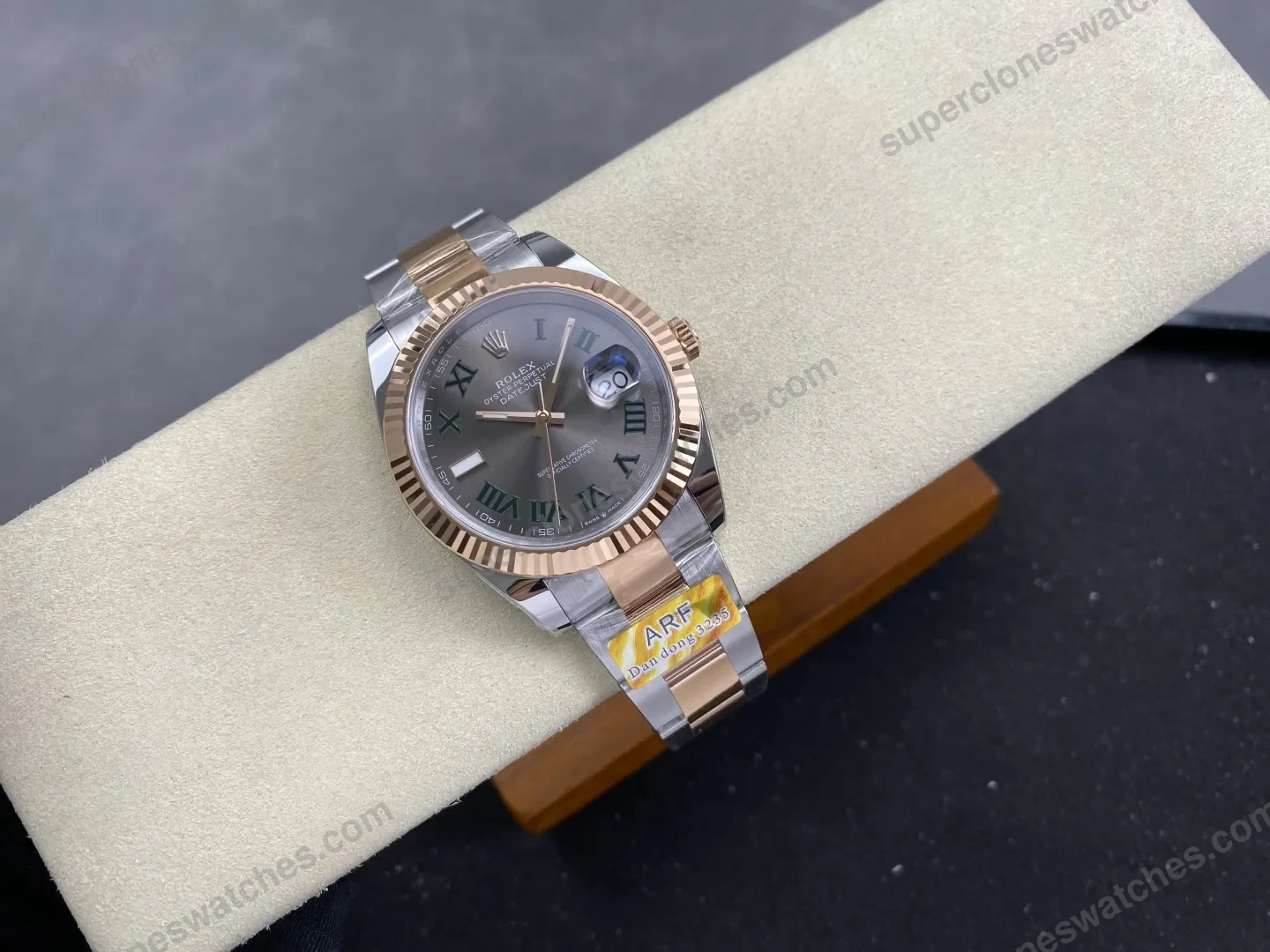 super-clone-rolex-datejust-slate-roman-dial-126331-0015-41-mm-view-4