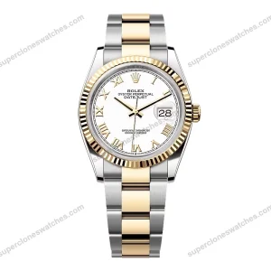 Super-Clone-Rolex-Datejust-White-Roman-Dial-126233-0030-36-mm-1