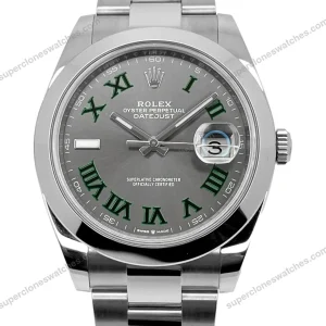Super-Clone-Rolex-Datejust-Rhodium-Dial-126300-Wimbledon-Oyster-41-mm-1