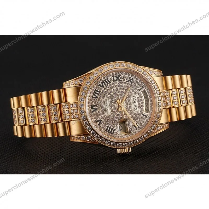 Super-Clone-Rolex-Day-Date-Gold-Dial-1453956-37-mm-4