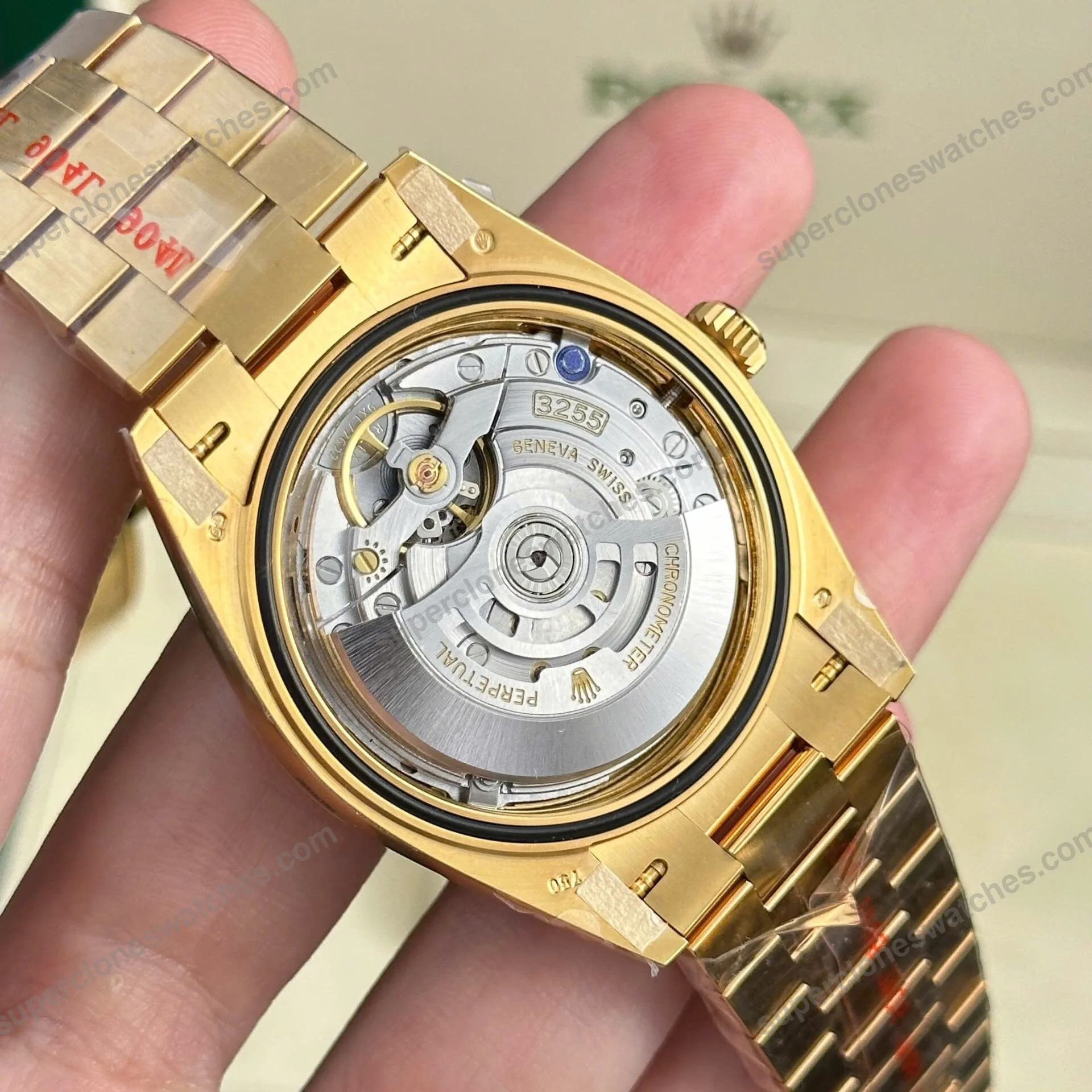 Super-Clone-Rolex-Day-Date-Champagne-Diamond-Dial-228238-0005-40-mm-12