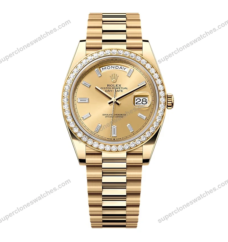 Super-Clone-Rolex-Day-Date-Champagne-Diamond-Dial-228348rbr-0002-40-mm-1