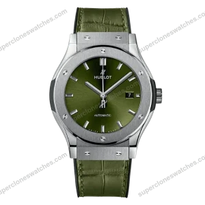 Super-Clone-Hublot-Classic-Fusion-Titanium-Green-542.NX_.8970.LR-42mm-1