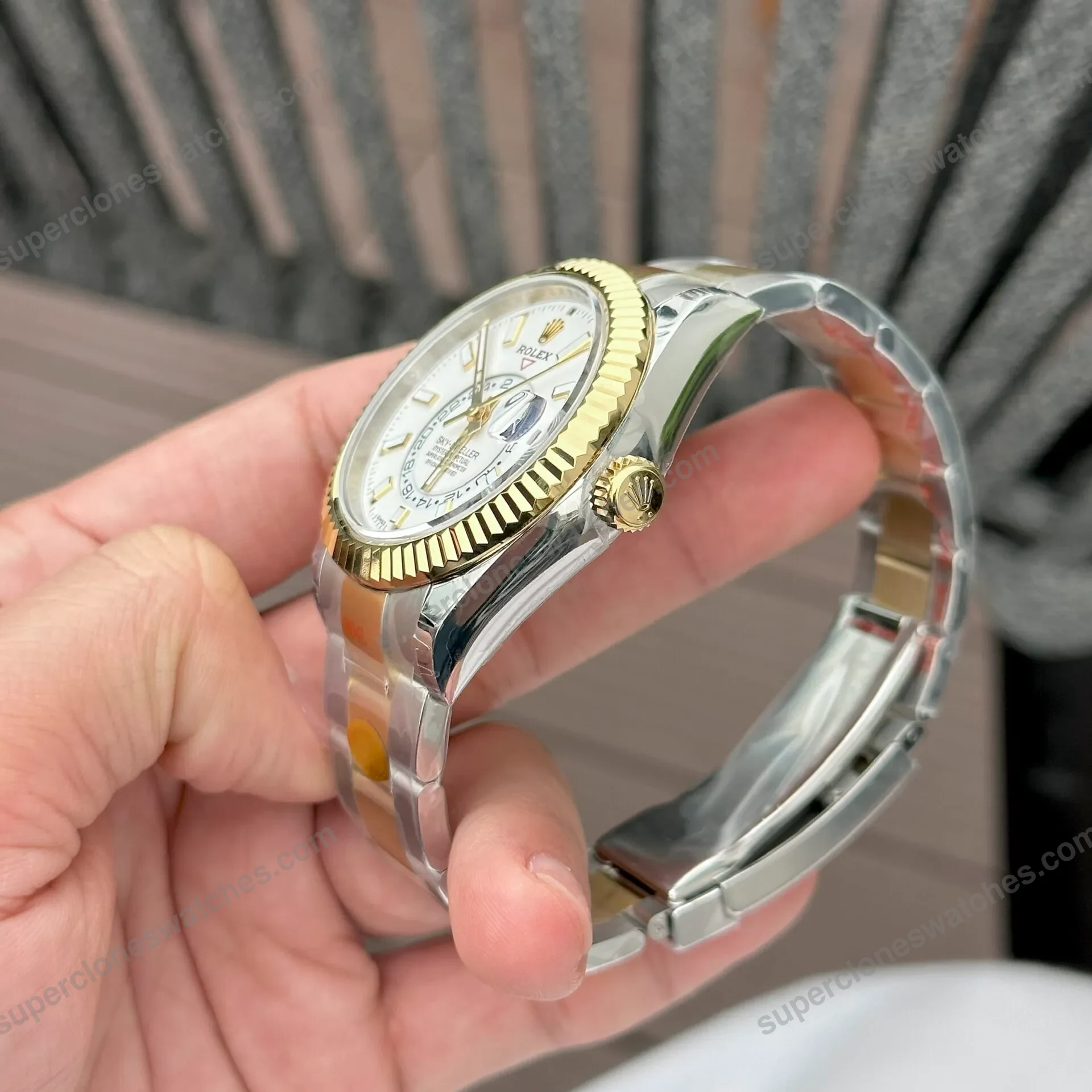 Super-Clone-Rolex-Sky-Dweller-Intense-white-Dial-336933-Oyster-5