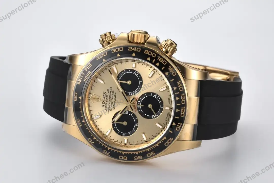 Super-Clone-Rolex-Daytona-Golden-Dial-126518LN-Pikachu-3