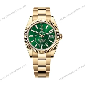 Super-Clone-Rolex-Sky-Dweller-Green-Dial-336938-Oyster-1