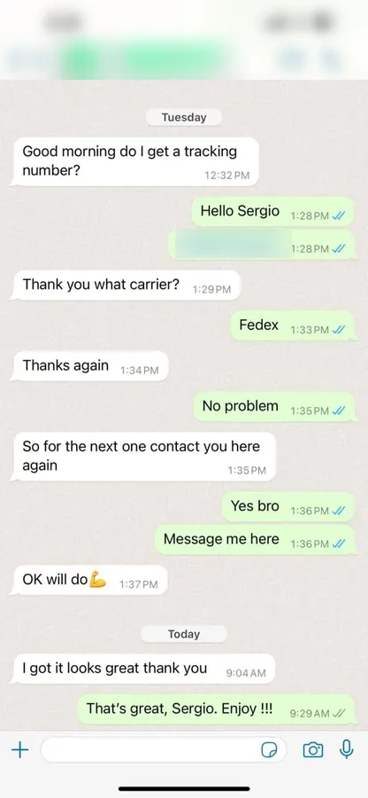 Customer message: I got it, looks great, thank you.